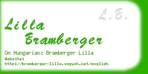 lilla bramberger business card